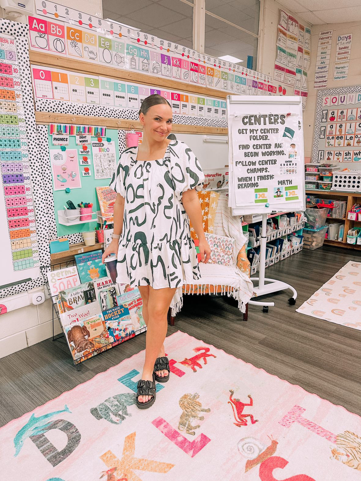 The Bubble Sleeve Mini Dress
