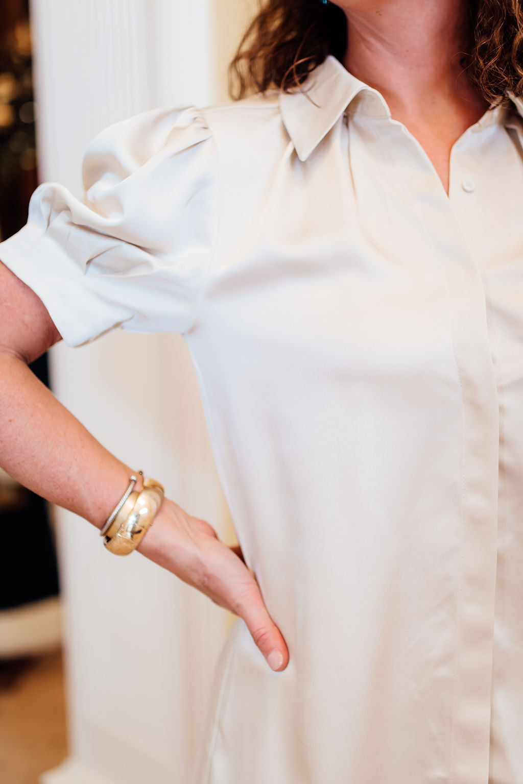The First Lady Dress in Satin
