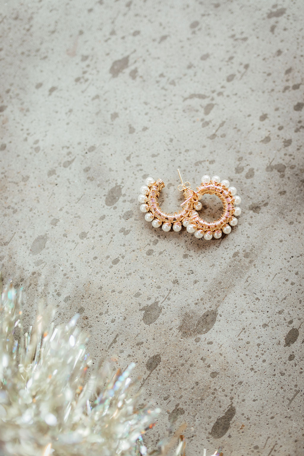 Harlow Pearl Hoops