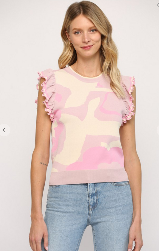 The Pink Camo Top