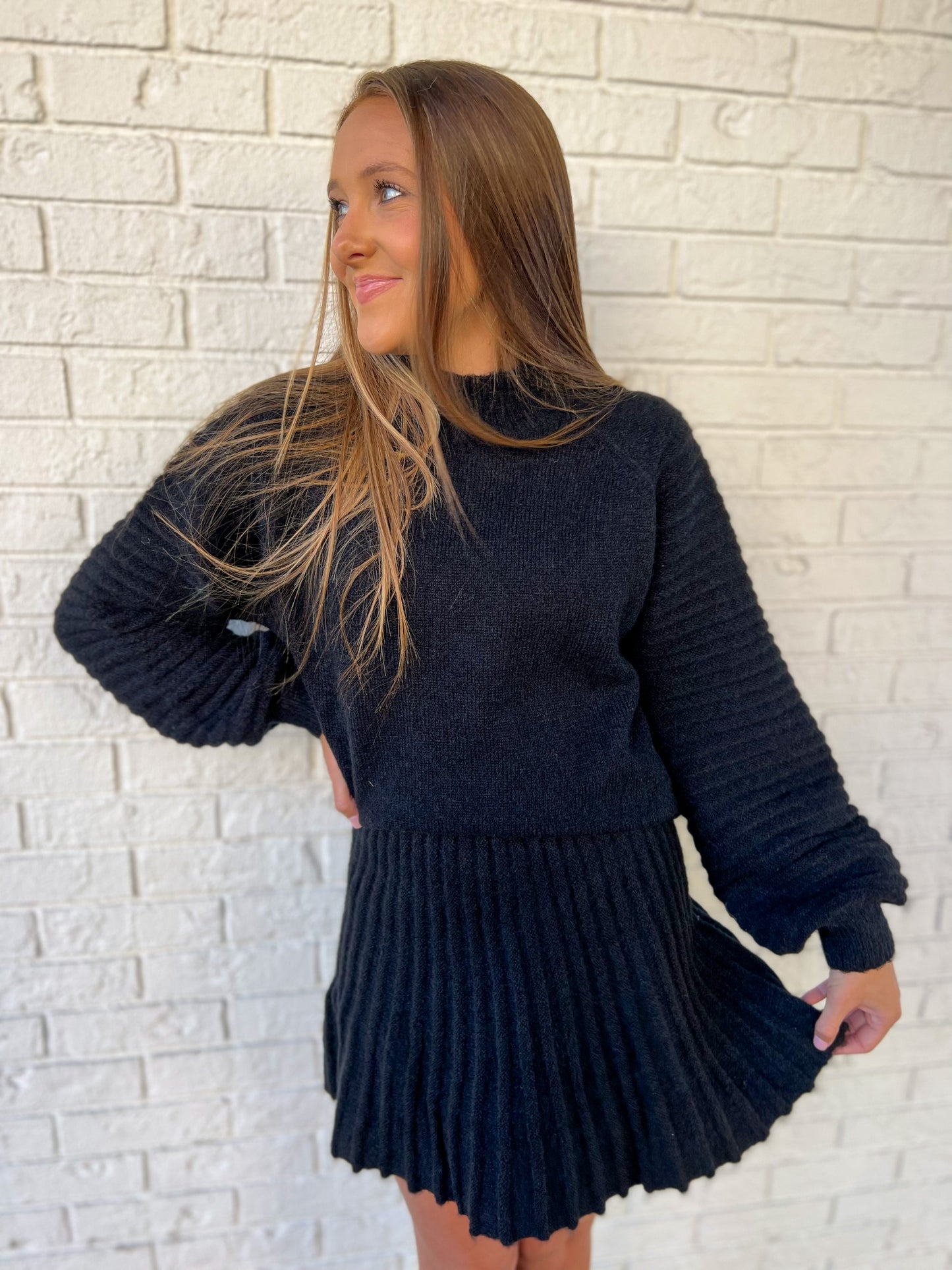 The Brielle Sweater in Black